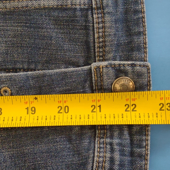 Articles of Society Womens Blue Long Sleeve medium Wash Jean Denim Jacket Size M - Picture 6 of 10